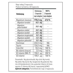 Magnézium 7 étrend-kiegészítő kapszula (60 db)